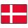 Blechschild "Flagge Dänemark Retro" 40 x 30 cm Dekoschild Länderflagge