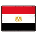 Blechschild "Flagge Ägypten Retro" 40 x 30...