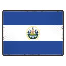 Blechschild "Flagge El Salvador Retro" 40 x 30...