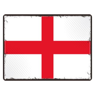 Blechschild "Flagge England Retro" 40 x 30 cm Dekoschild Länderfahnen