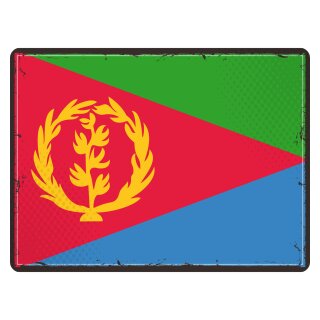 Blechschild "Flagge Eritrea Retro" 40 x 30 cm Dekoschild Länderflagge