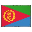 Blechschild "Flagge Eritrea Retro" 40 x 30 cm...