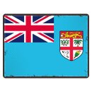 Blechschild "Flagge Fidschi Retro" 40 x 30 cm...