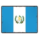 Blechschild "Flagge Guatemala Retro" 40 x 30 cm...