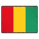 Blechschild "Flagge Guinea Retro" 40 x 30 cm...