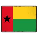 Blechschild "Flagge Guinea-Bissau Retro" 40 x...