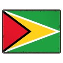 Blechschild "Flagge Guyana Retro" 40 x 30 cm...