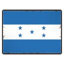 Blechschild "Flagge Honduras Retro" 40 x 30 cm...