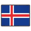 Blechschild "Flagge Island Retro" 40 x 30 cm...