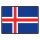 Blechschild "Flagge Island Retro" 40 x 30 cm Dekoschild Island Flagge