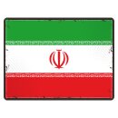 Blechschild "Flagge Iran Retro" 40 x 30 cm...