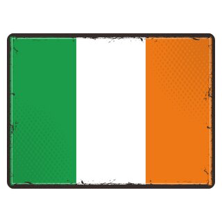 Blechschild "Flagge Irland Retro" 40 x 30 cm Dekoschild Irland Flagge