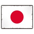 Blechschild "Flagge Japan Retro" 40 x 30 cm...
