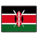 Blechschild "Flagge Kenia Retro" 40 x 30 cm...