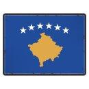 Blechschild "Flagge Kosovo Retro" 40 x 30 cm...