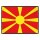 Blechschild "Flagge Mazedonien Retro" 40 x 30 cm Dekoschild Nationalflaggen