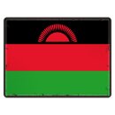 Blechschild "Flagge Malawi Retro" 40 x 30 cm...
