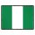Blechschild "Flagge Nigeria Retro" 40 x 30 cm Dekoschild Nigeria Flagge