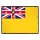 Blechschild "Flagge Niue Retro" 40 x 30 cm Dekoschild Länderflagge