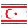 Blechschild "Flagge Nordzypern Retro" 40 x 30 cm Dekoschild Nationalflaggen