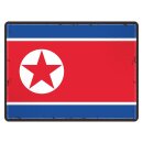 Blechschild "Flagge Nordkorea Retro" 40 x 30 cm...