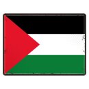 Blechschild "Flagge Palästina Retro" 40 x...
