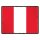 Blechschild "Flagge Peru Retro" 40 x 30 cm Dekoschild Nationalflaggen