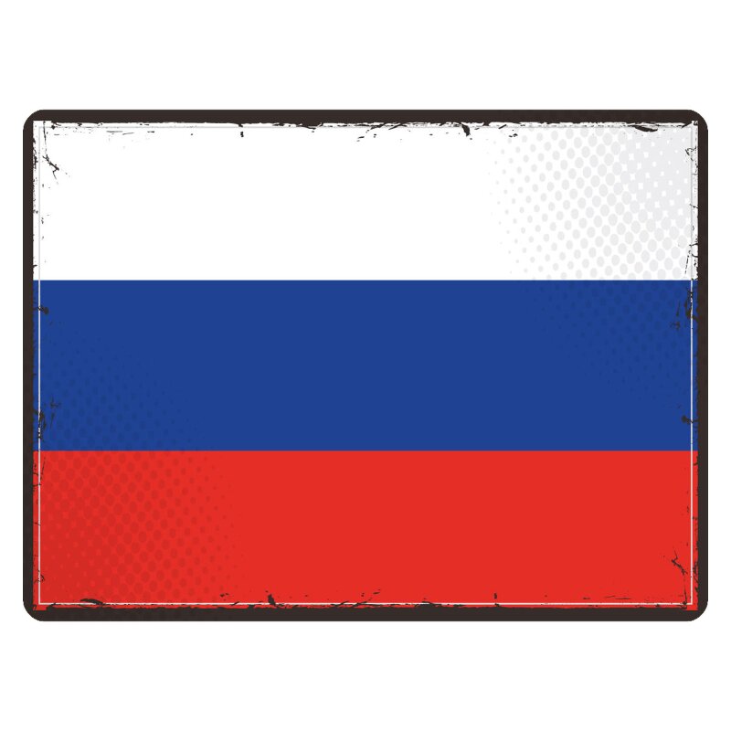 Schild Flagge Russland Retro, 12,99 €