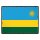Blechschild "Flagge Ruanda Retro" 40 x 30 cm Dekoschild Länderflagge