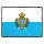 Blechschild "Flagge San Marino Retro" 40 x 30 cm Dekoschild Länderflagge