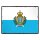 Blechschild "Flagge San Marino Retro" 40 x 30 cm Dekoschild Länderflagge