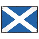 Blechschild "Flagge Schottland Retro" 40 x 30...