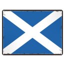 Blechschild "Flagge Schottland Retro" 40 x 30...