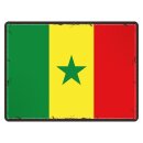 Blechschild "Flagge Senegal Retro" 40 x 30 cm...
