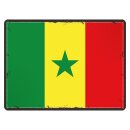 Blechschild "Flagge Senegal Retro" 40 x 30 cm...