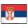 Blechschild "Flagge Serbien Retro" 40 x 30 cm Dekoschild Fahnen