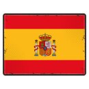 Blechschild "Flagge Spanien Retro" 40 x 30 cm...