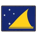 Blechschild "Flagge Tokelau Retro" 40 x 30 cm...