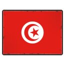 Blechschild "Flagge Tunesien Retro" 40 x 30 cm...