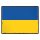 Blechschild "Flagge Ukraine Retro" 40 x 30 cm Dekoschild Ukraine Flagge