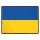 Blechschild "Flagge Ukraine Retro" 40 x 30 cm Dekoschild Ukraine Flagge