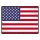 Blechschild "Flagge Vereinigte Staaten Retro" 40 x 30 cm Dekoschild Länderfahnen