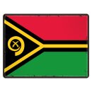 Blechschild "Flagge Vanuatu Retro" 40 x 30 cm...