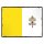 Blechschild "Flagge Vatikanstadt Retro" 40 x 30 cm Dekoschild Fahnen