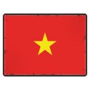 Blechschild "Flagge Vietnams Retro" 40 x 30 cm...