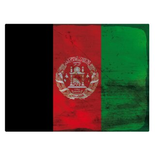 Blechschild "Flagge Afghanistan Rusty Look" 40 x 30 cm Dekoschild Länderflagge