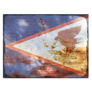 Blechschild "Flagge Amerikanisch-Samoa Rusty...