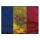Blechschild "Flagge Andorra Rusty Look" 40 x 30 cm Dekoschild Länderflagge
