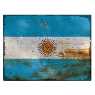 Blechschild "Flagge Argentinien Rusty Look" 40 x 30 cm Dekoschild Argentinien Flagge