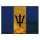 Blechschild "Flagge Barbados Rusty Look" 40 x 30 cm Dekoschild Fahnen